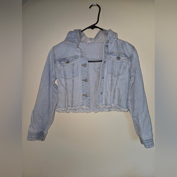 Cat & Jack Light Blue Jean Jacket For Girls Size M(8) - Picture 1 of 5